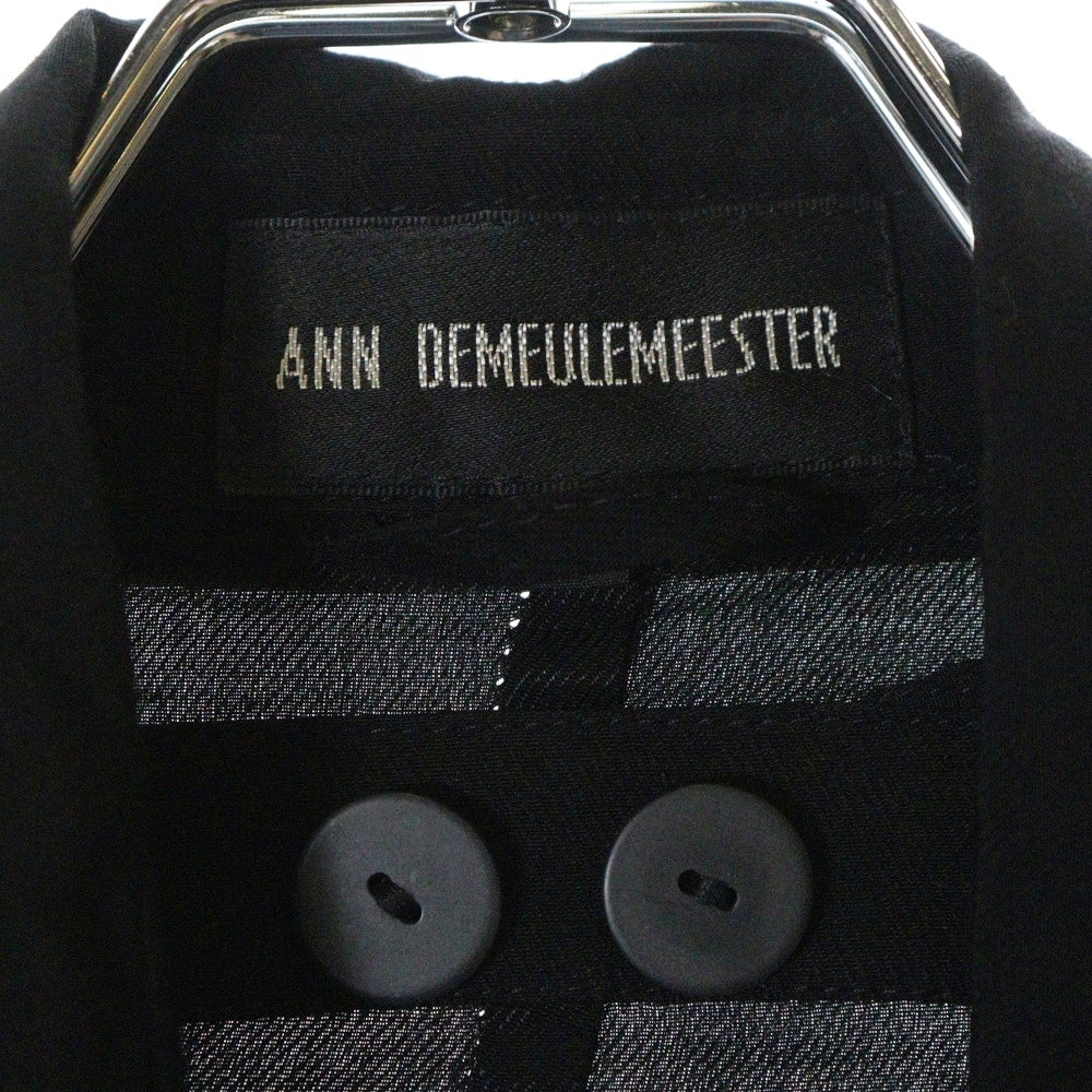 ANN DEMEULEMEESTER(アンドゥムルメステール) 本人期 オリゾンティ後期タグ ダブルフロントコート ブラック 352-12-66031 レディース