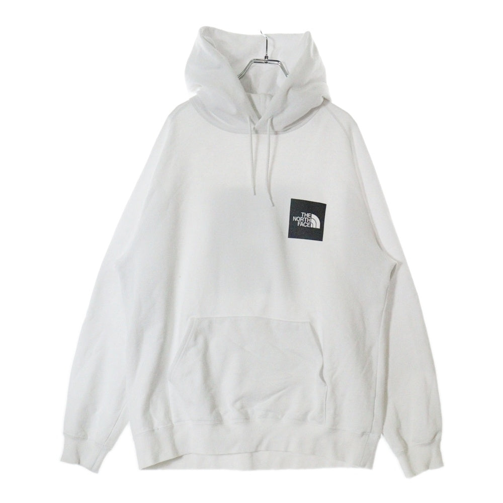 THE NORTH FACE(ザノースフェイス) RAGE L/S SWEAT HOODIE レイジ ロゴプリントプルオーバーパーカー ホワイト NT61965