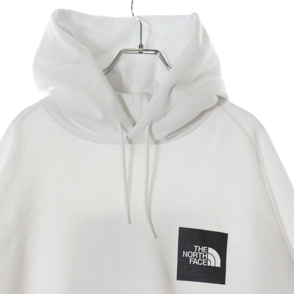 THE NORTH FACE(ザノースフェイス) RAGE L/S SWEAT HOODIE レイジ ロゴプリントプルオーバーパーカー ホワイト NT61965