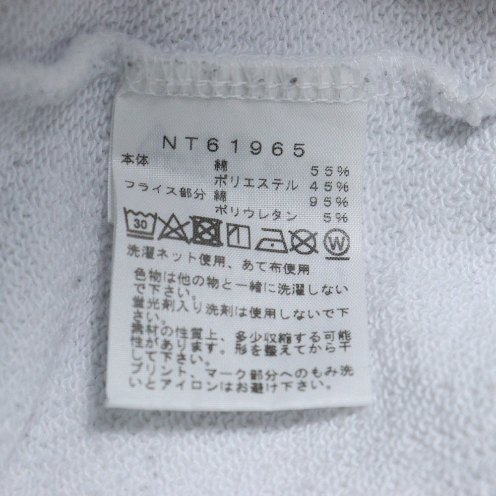 THE NORTH FACE(ザノースフェイス) RAGE L/S SWEAT HOODIE レイジ ロゴプリントプルオーバーパーカー ホワイト NT61965