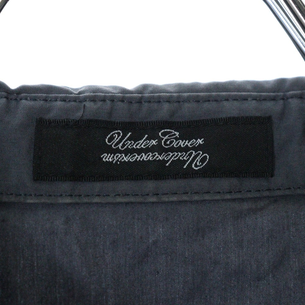 UNDERCOVER(アンダーカバー) 10AW フライフロント ロング 長袖シャツ チュニックブラウス ダークグレー F1401