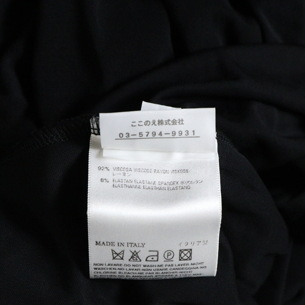 Martin Margiela(マルタンマルジェラ) 08SS ここのえ期 白タグ アシンメトリー レーヨン キャミソールワンピース ブラック レディース 20695