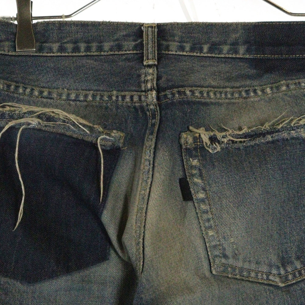 UNDERCOVER(アンダーカバー) But Beautiful期 復刻 64 ダメージ加工カットオフ スキニーデニムパンツ インディゴ D9501 レディース