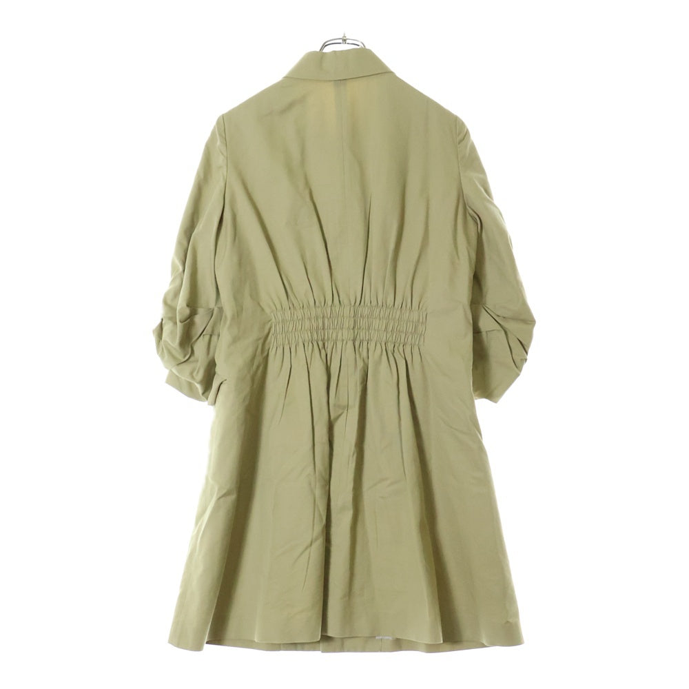 UNDERCOVER(アンダーカバー) 08SS Summer Madness期 比翼ボタン 袖リブ ステンカラーコート キナリ A1306 レディース