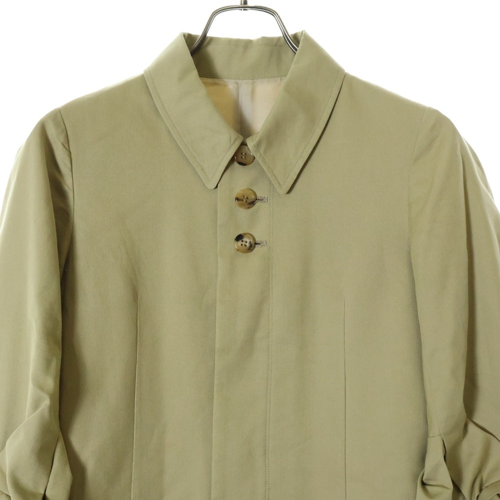 UNDERCOVER(アンダーカバー) 08SS Summer Madness期 比翼ボタン 袖リブ ステンカラーコート キナリ A1306 レディース