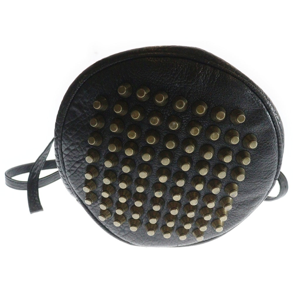 ALEXANDER WANG(アレキサンダーワン) ディエゴ バケット スタッズ レザー ショルダーバッグ ブラック レディース