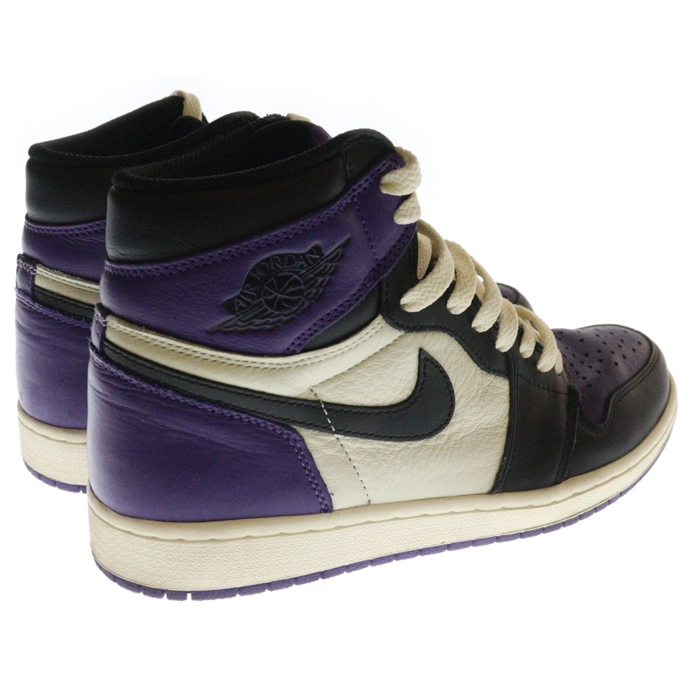 NIKE(ナイキ) AIR JORDAN 1 RETRO HIGH OG COURT PURPLE エア ジョーダン 1 レトロ ハイ オージー コートパープル ハイカットスニーカー US9.5/27.5cm 555088-501
