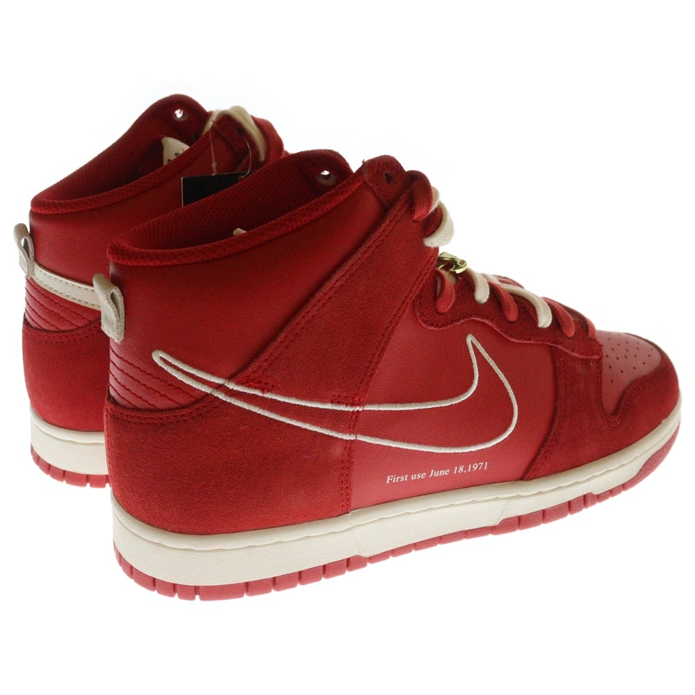 NIKE(ナイキ) DUNK HIGH SE FIRST USE UNIVERSITY RED ダンク ファーストユーズ ユニバーシティレッド ハイカットスニーカー レッド US11/29cm DH0960-600