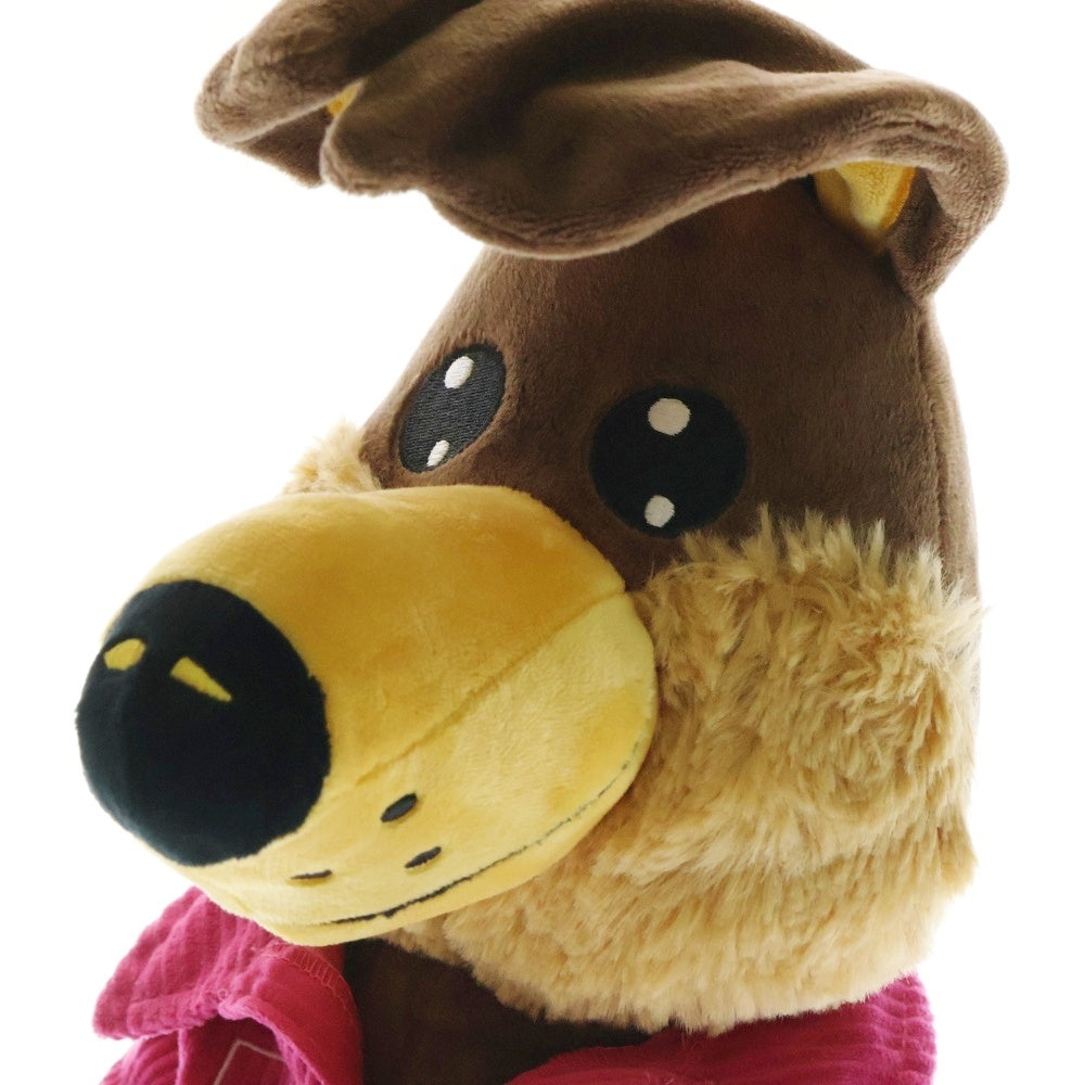 drew house(ドリューハウス) 22SS FERNAND PLUSH TOY フェルナンド プルッシュ トイ オオカミ ぬいぐるみ 人形 ブラウン/ピンク
