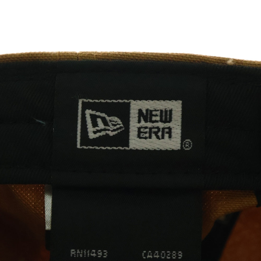 X-LARGE(エクストララージ) ×NEW ERA ニューエラ ロゴパッチ 6パネル キャップ 帽子 ブラウン