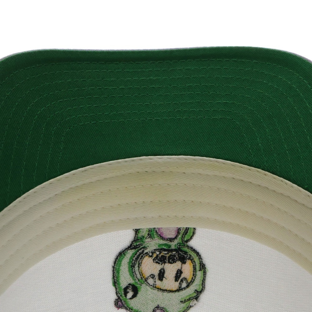 drew house(ドリューハウス) 21AW DINODREW SNAPBACK HAT ディノドリュー エンブロイダリー スナップバック 5パネルハット キャップ 帽子 パープル/ホワイト