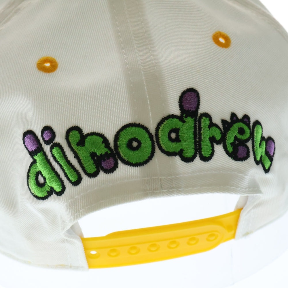 drew house(ドリューハウス) 21AW DINODREW SNAPBACK HAT ディノドリュー エンブロイダリー スナップバック 5パネルハット キャップ 帽子 パープル/ホワイト