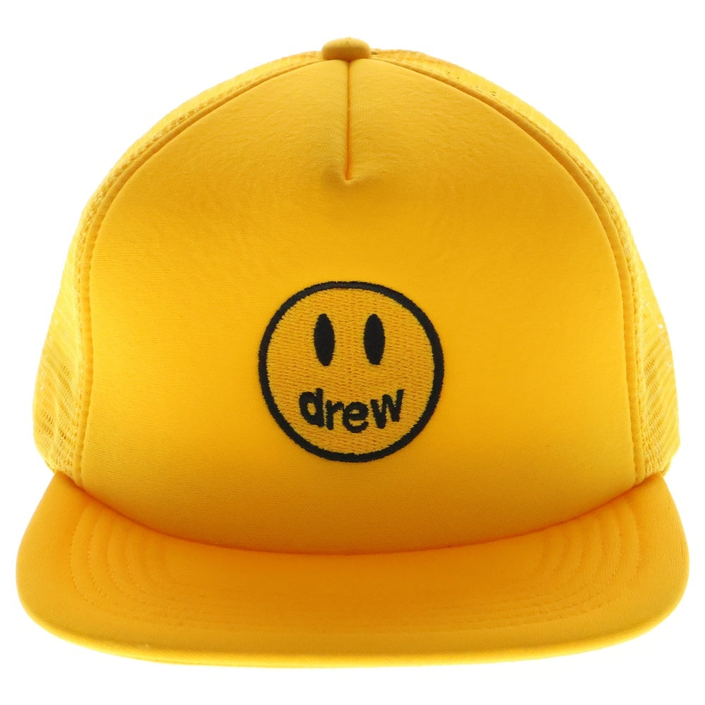 drew house(ドリューハウス) MASCOT TRUCKER HAT マスコット ロゴエンブロイダリー トラッカー ハット メッシュキャップ 帽子 イエロー