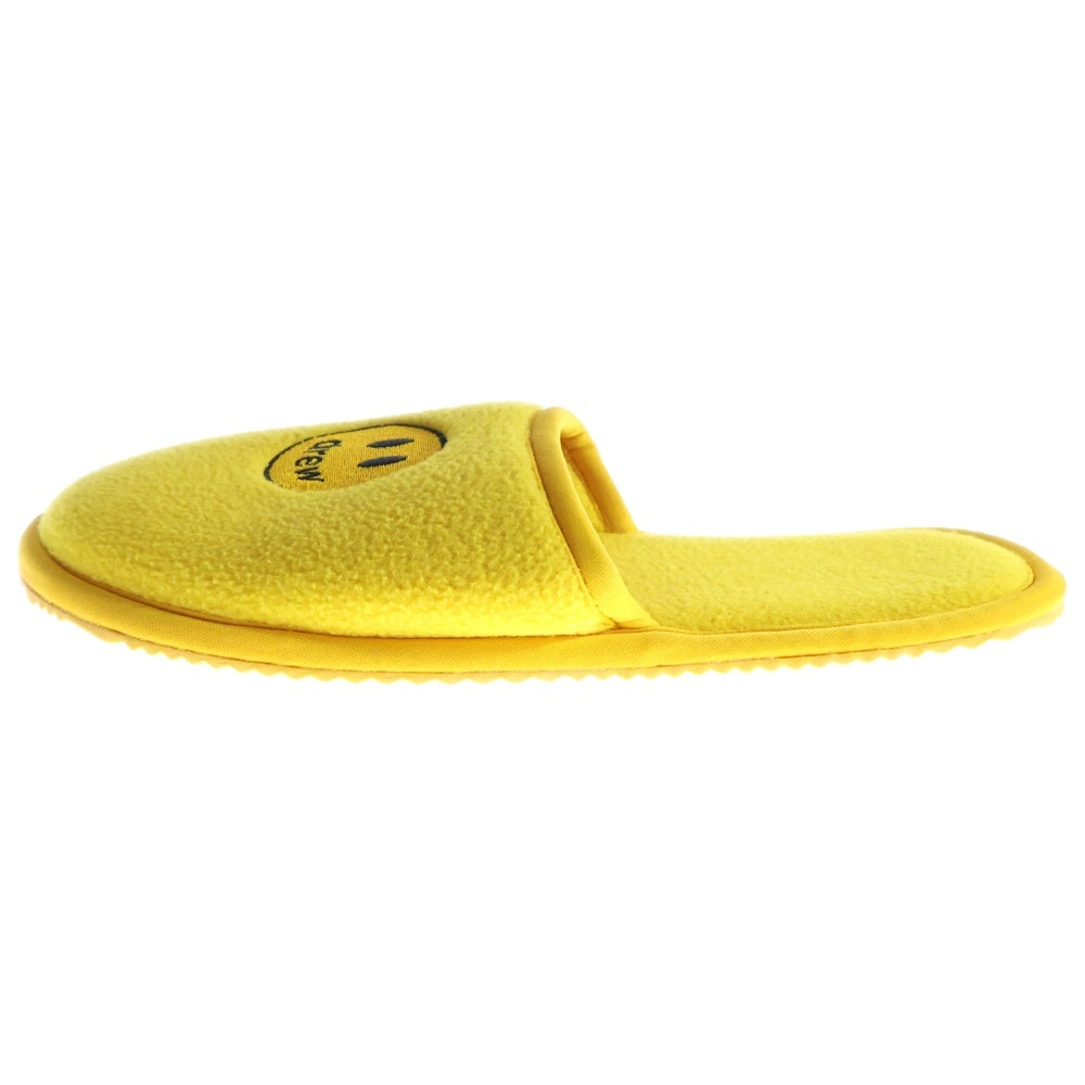 drew house(ドリューハウス) MASCOT HOUSE SLIPPERS マスコット ロゴエンブロイダリー ルームスリッパ サンダル シューズ イエロー