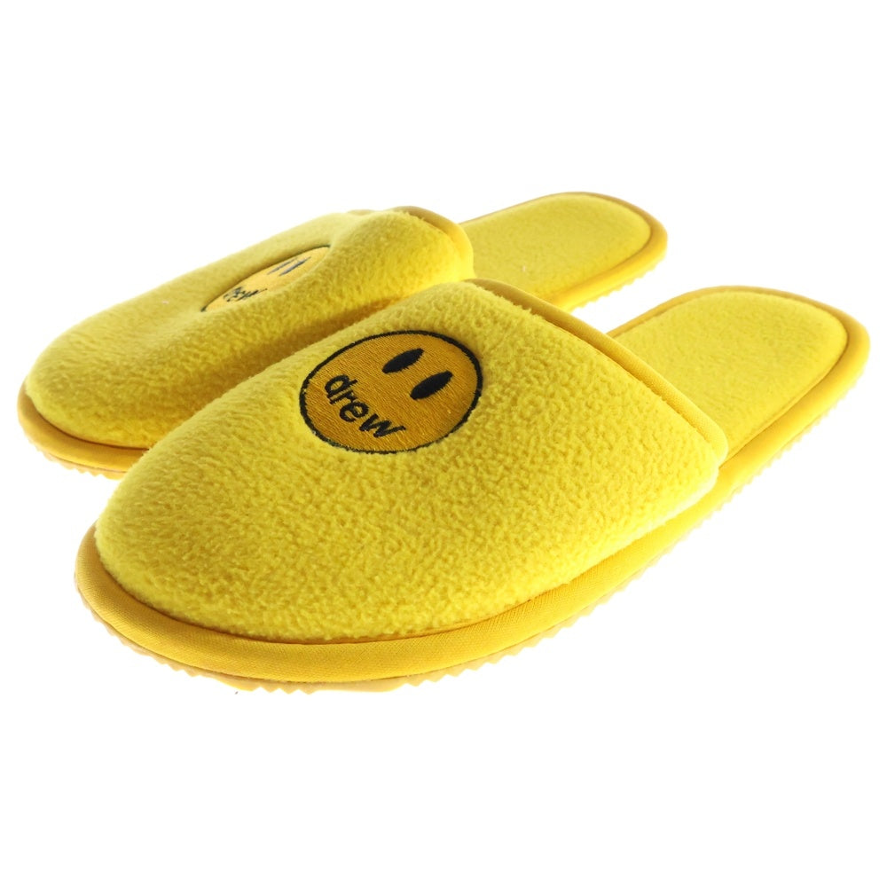 drew house(ドリューハウス) MASCOT HOUSE SLIPPERS マスコット ロゴエンブロイダリー ルームスリッパ サンダル シューズ イエロー