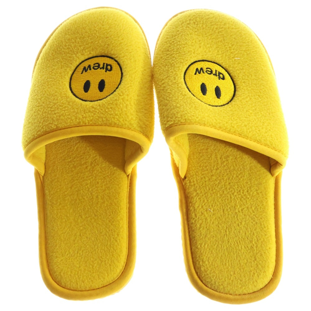 drew house(ドリューハウス) MASCOT HOUSE SLIPPERS マスコット ロゴエンブロイダリー ルームスリッパ サンダル シューズ イエロー