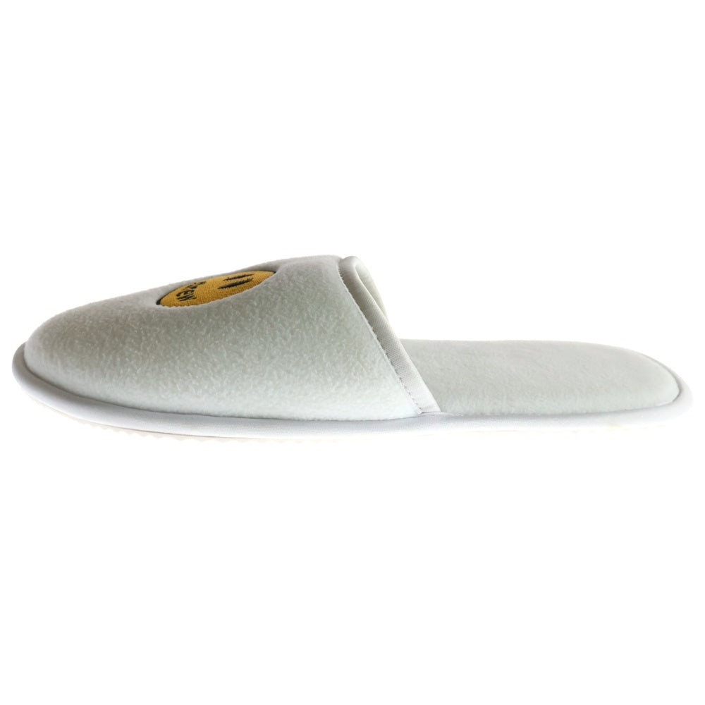 drew house(ドリューハウス) MASCOT HOUSE SLIPPERS マスコット ロゴエンブロイダリー ルームスリッパ サンダル シューズ ホワイト