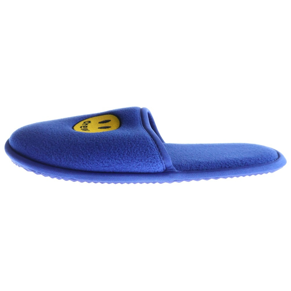 drew house(ドリューハウス) MASCOT HOUSE SLIPPERS マスコット ロゴエンブロイダリー ルームスリッパ サンダル シューズ ブルー