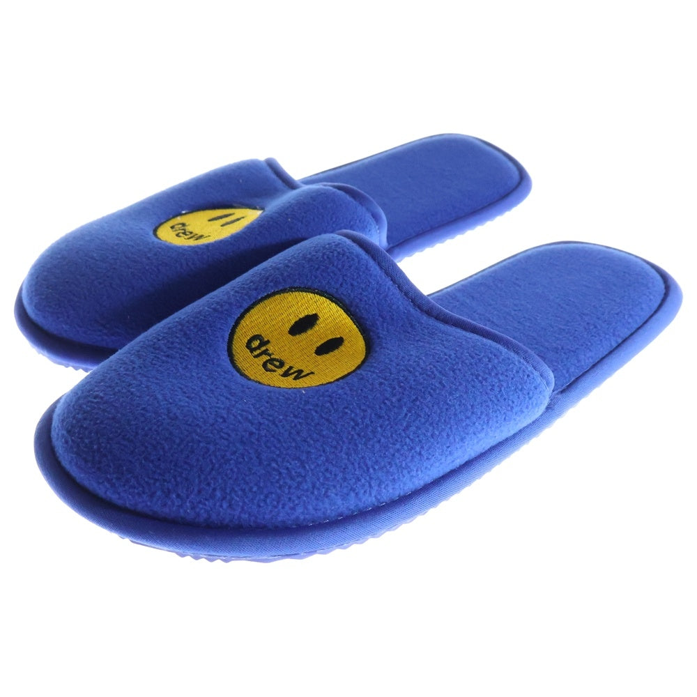 drew house(ドリューハウス) MASCOT HOUSE SLIPPERS マスコット ロゴエンブロイダリー ルームスリッパ サンダル シューズ ブルー
