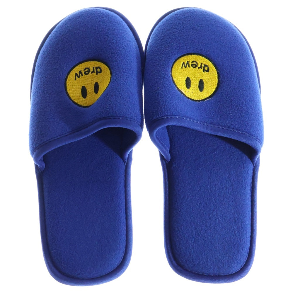 drew house(ドリューハウス) MASCOT HOUSE SLIPPERS マスコット ロゴエンブロイダリー ルームスリッパ サンダル シューズ ブルー