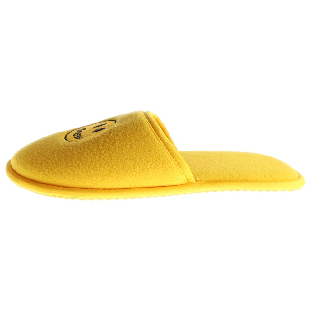 drew house(ドリューハウス) MASCOT HOUSE SLIPPERS マスコット ロゴエンブロイダリー ルームスリッパ サンダル シューズ イエロー