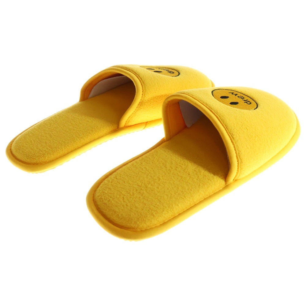 drew house(ドリューハウス) MASCOT HOUSE SLIPPERS マスコット ロゴエンブロイダリー ルームスリッパ サンダル シューズ イエロー