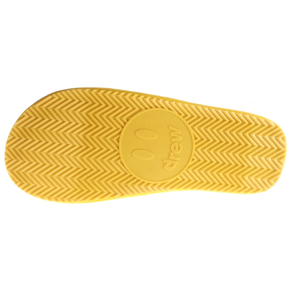 drew house(ドリューハウス) MASCOT HOUSE SLIPPERS マスコット ロゴエンブロイダリー ルームスリッパ サンダル シューズ イエロー