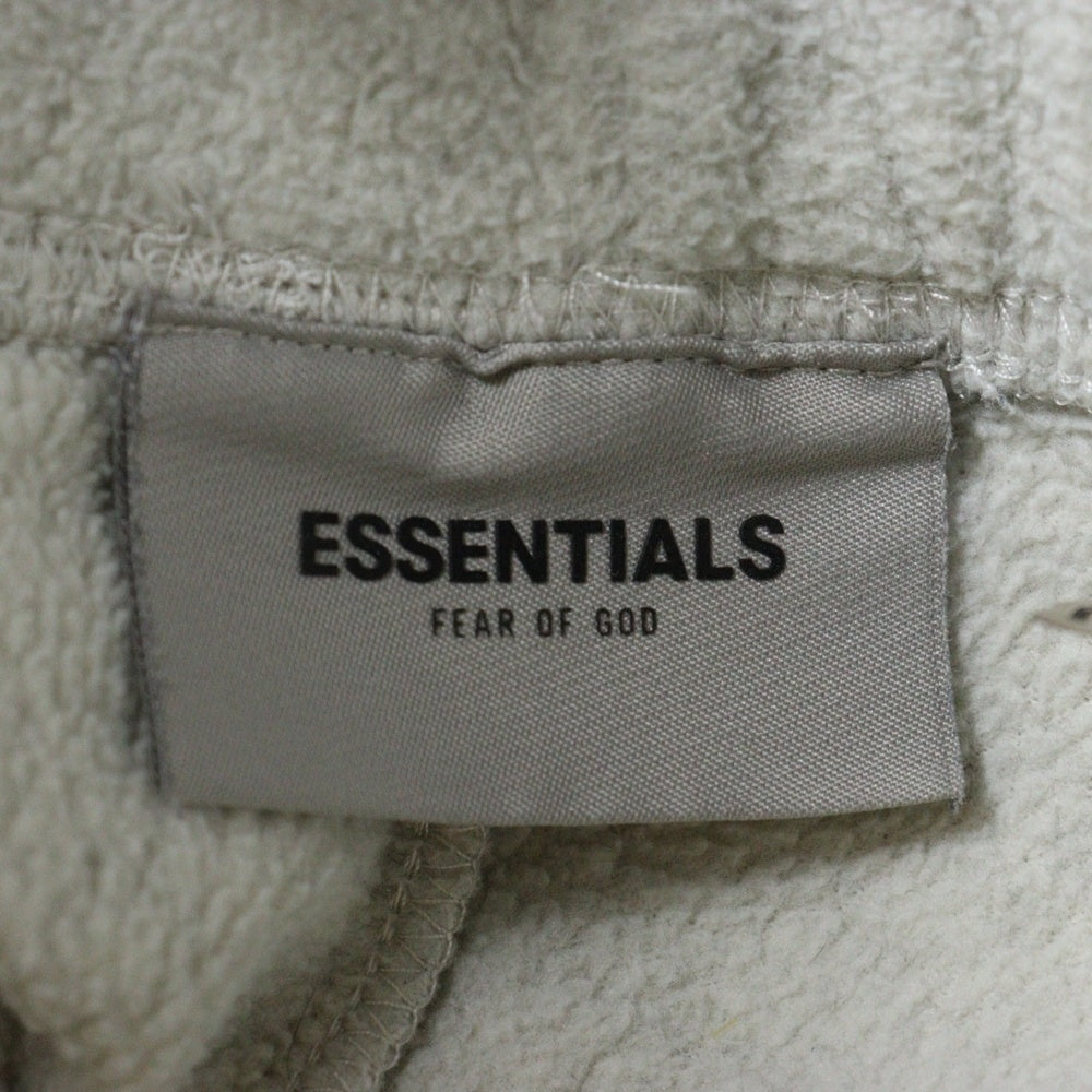 FEAR OF GOD ESSENTIALS(フィアオブゴッド エッセンシャルズ) ラバーロゴ ドローコード フリース スウェットパンツ グレー