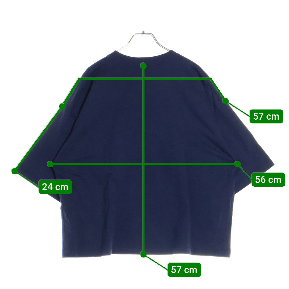 drew house(ドリューハウス) SWEET BOXY T-SHIRT スウィート ハミングバード フロントプリント クルーネック半袖Tシャツ カットソー ネイビー