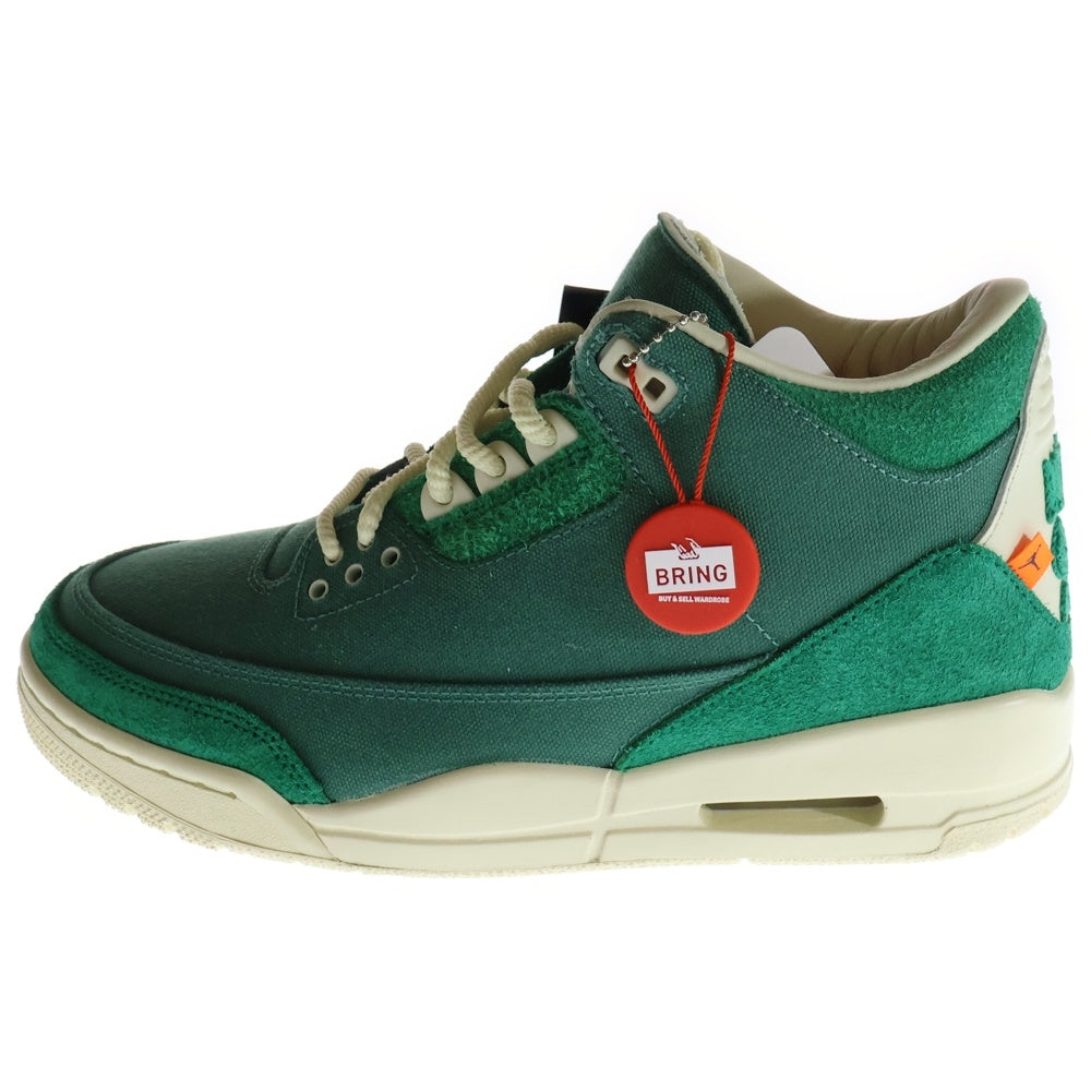NIKE(ナイキ) ×NINA CHANEL ABNEY AIR JORDAN 3 RETRO OG SP エアジョーダン3 レトロ ニーナ シャネル アブニー ミッドカットスニーカー グリーン US8.5/25.5cm FZ7974-300