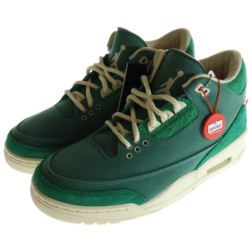 NIKE(ナイキ) ×NINA CHANEL ABNEY AIR JORDAN 3 RETRO OG SP エアジョーダン3 レトロ ニーナ シャネル アブニー ミッドカットスニーカー グリーン US8.5/25.5cm FZ7974-300