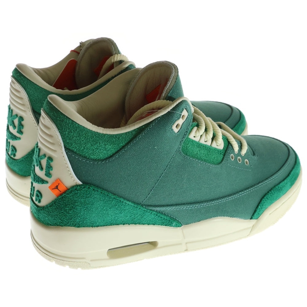 NIKE(ナイキ) ×NINA CHANEL ABNEY AIR JORDAN 3 RETRO OG SP エアジョーダン3 レトロ ニーナ シャネル アブニー ミッドカットスニーカー グリーン US8.5/25.5cm FZ7974-300