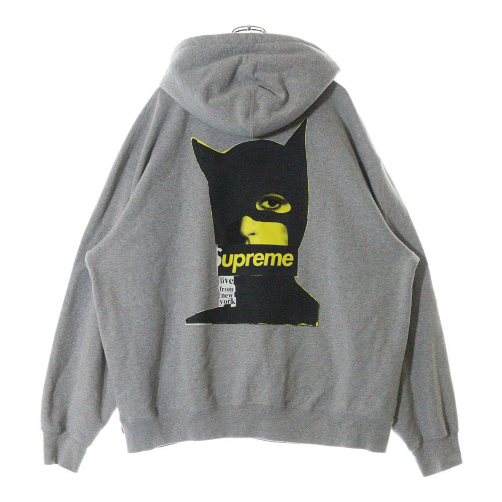 SUPREME(シュプリーム) 23AW Catwoman Hooded Sweatshirt ロゴプリント キャットウーマン スウェット プルオーバーパーカー グレー