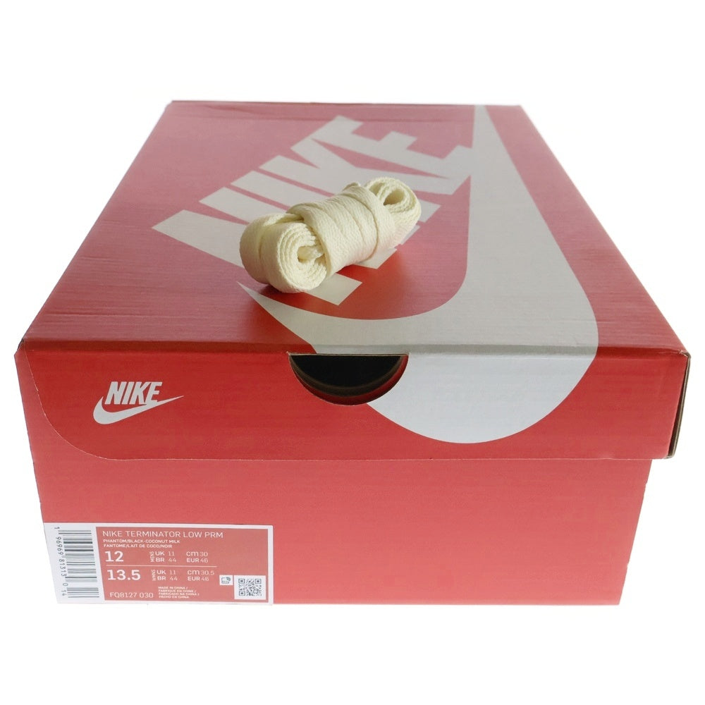 NIKE(ナイキ) TERMINATOR LOW PRM Phantom and Black ターミネーター ロー プレミアム ローカットスニーカー FQ8127-030 ブラック/ホワイト US12/30cm