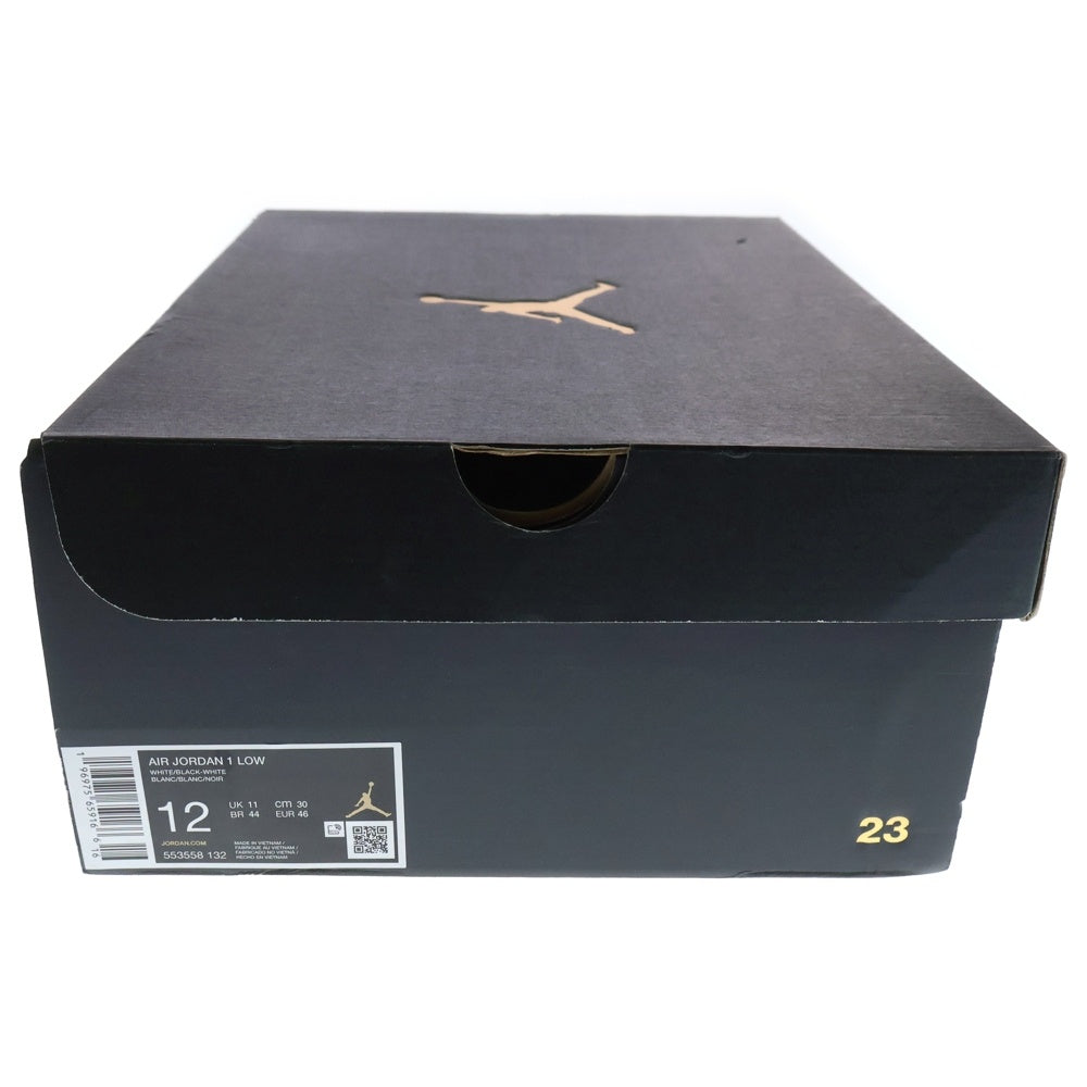 NIKE(ナイキ) AIR JORDAN 1 LOW エア ジョーダン ローカットスニーカー ホワイト/ブラック US12/30cm 553558-132