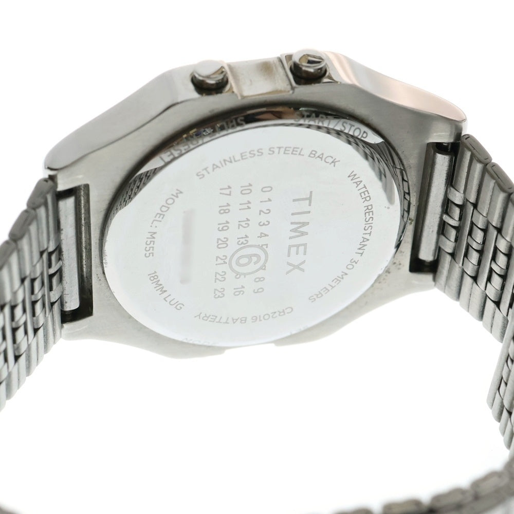 MM6 Maison Margiela(エムエムシックスメゾンマルジェラ) ×TIMEX T80 アジャスターウォッチ 腕時計 シルバー TW2W81200 C8
