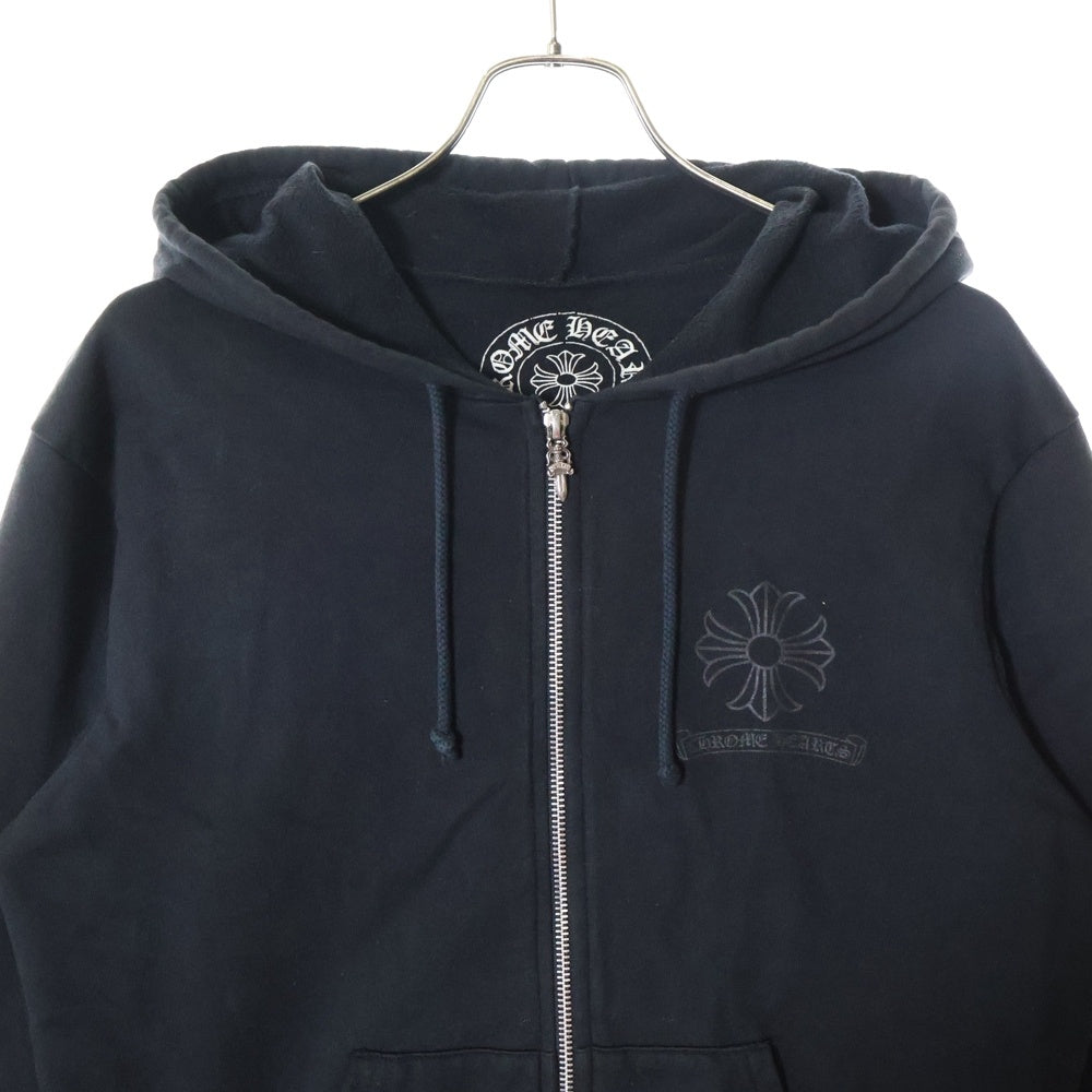 CHROME HEARTS(クロムハーツ) OLD CH PLUS HD ZIP オールドモデル CHプラスロゴ ジップアップパーカー ブラック