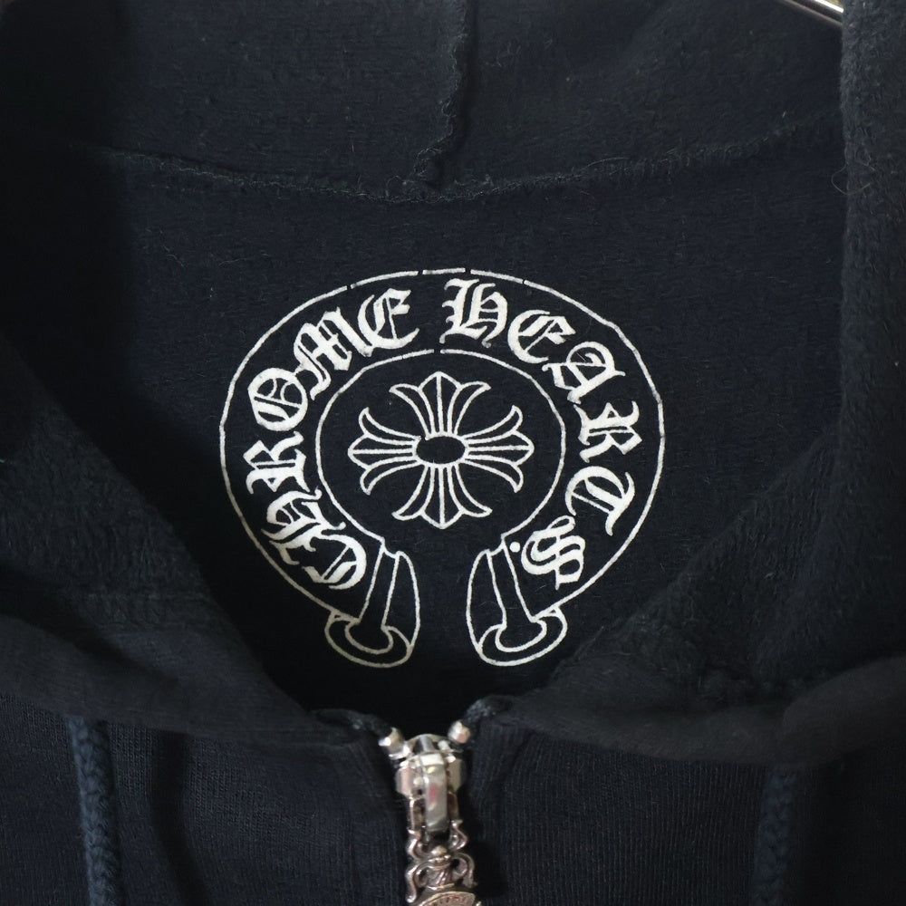 CHROME HEARTS(クロムハーツ) OLD CH PLUS HD ZIP オールドモデル CHプラスロゴ ジップアップパーカー ブラック