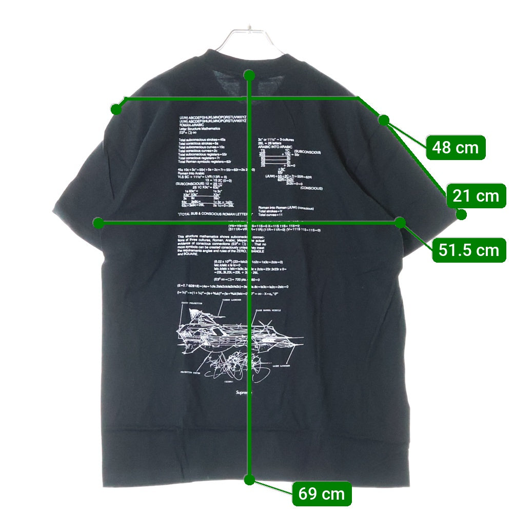 SUPREME(シュプリーム) 20SS Rammellzee Tee ラメルジー プリント 半袖Tシャツ カットソー ブラック
