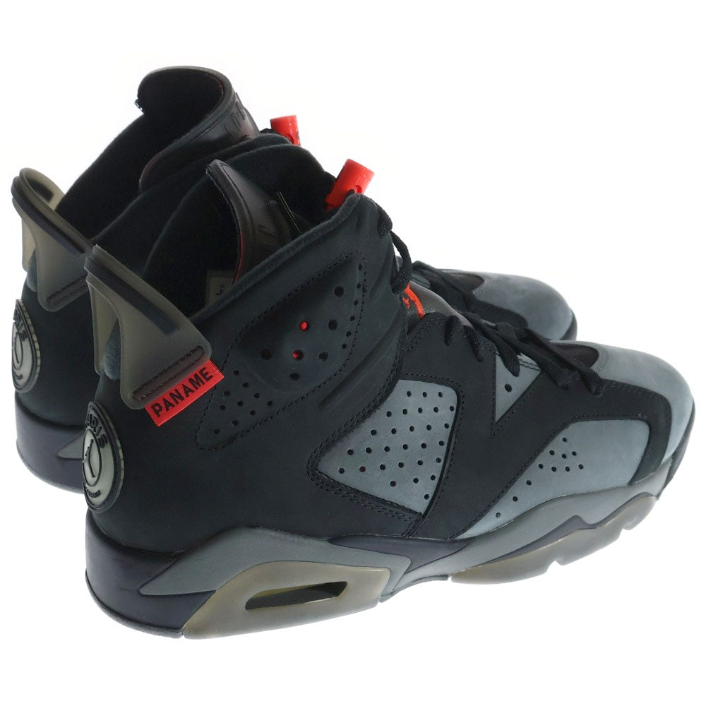 NIKE(ナイキ) ×PARIS SAINT GERMAIN AIR JORDAN 6 RETRO INFRARED パリサンジェルマン エアジョーダン6 ハイカットスニーカー ブラック/グレー US9/27cm CK1229-001