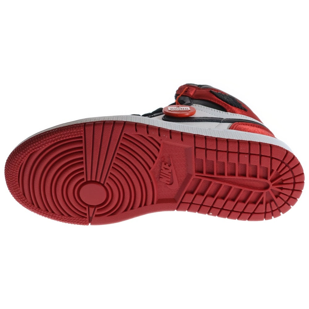 NIKE(ナイキ) AIR JORDAN 1 ウィメンズ エアジョーダン1 サテン ブラックトゥ ハイカットスニーカー US6/23cm CD0461-016