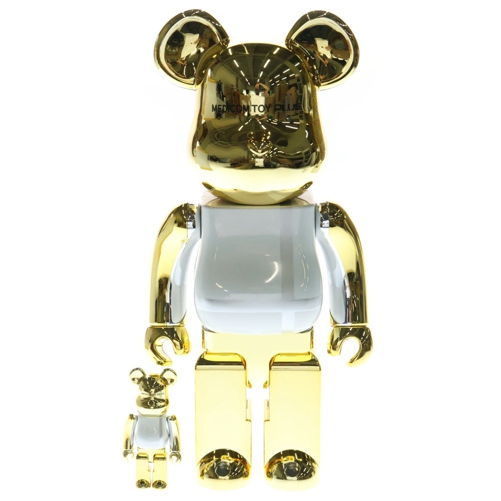 MEDICOM TOY(メディコムトイ) BE@RBRICK MEDICOM TOY PLUS GOLD CHROME Ver. 100% & 400% ベアブリック プラス ゴールド クローム バージョン