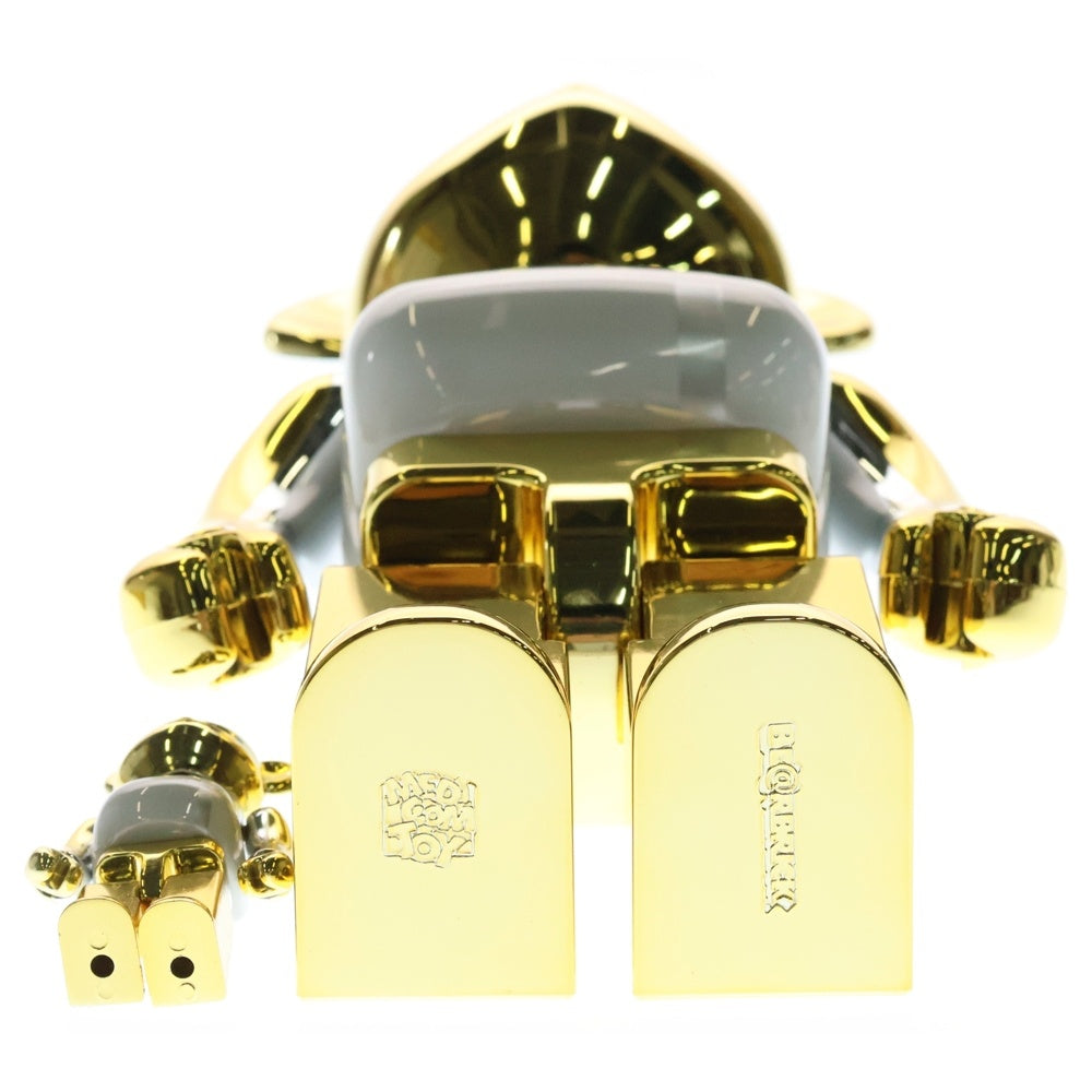 MEDICOM TOY(メディコムトイ) BE@RBRICK MEDICOM TOY PLUS GOLD CHROME Ver. 100% & 400% ベアブリック プラス ゴールド クローム バージョン