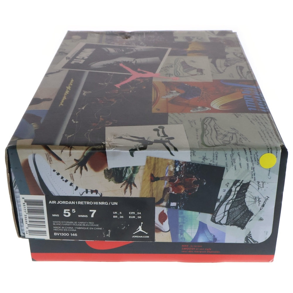 NIKE(ナイキ) ×UNION AIR JORDAN 1 RETRO HI NRG ユニオン エアジョーダン1 レトロ ハイカットスニーカー ホワイト/ブルー/レッド US5.5/24cm BV1300-146