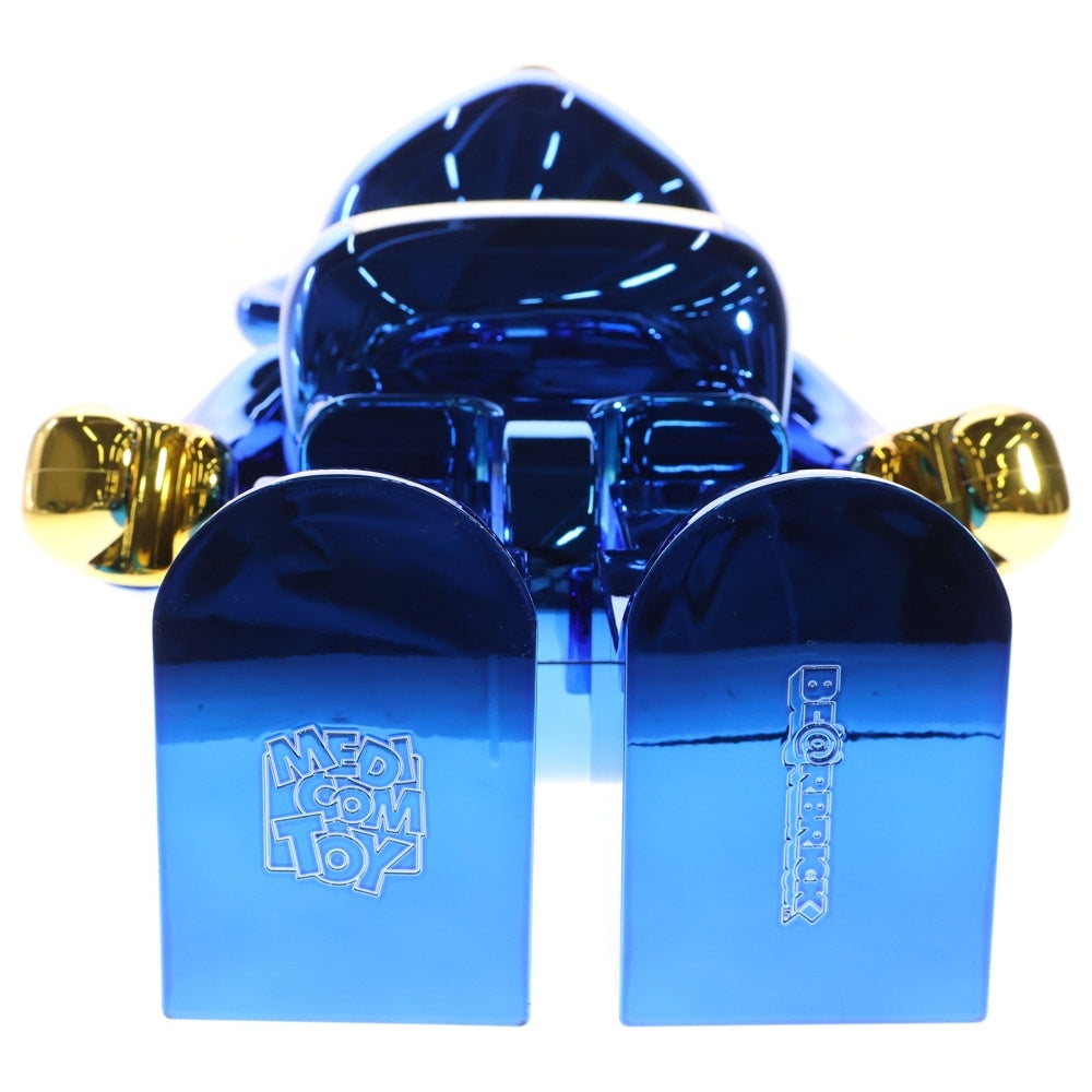 MEDICOM TOY(メディコムトイ) BE@RBRICK Original Fake NEON MCM TOY × JSB 三代目J Soul Brothers ベアブリック フィギュア 人形 ブルーメッキ 1000%