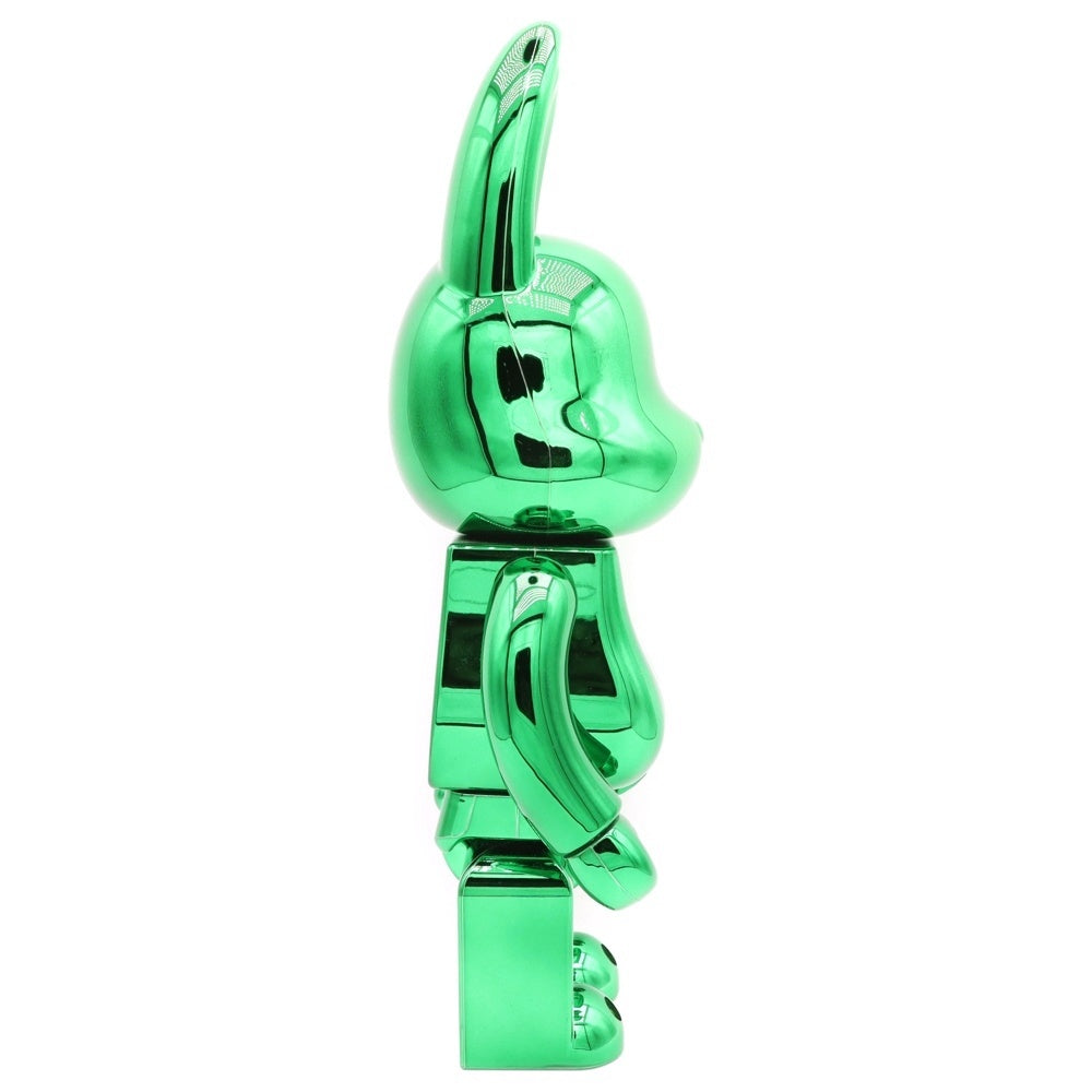 MEDICOM TOY(メディコムトイ) BE@RBRICK CHROME 400% GREEN RABBIT ラブリック ベアブリック フィギュア 人形 グリーン