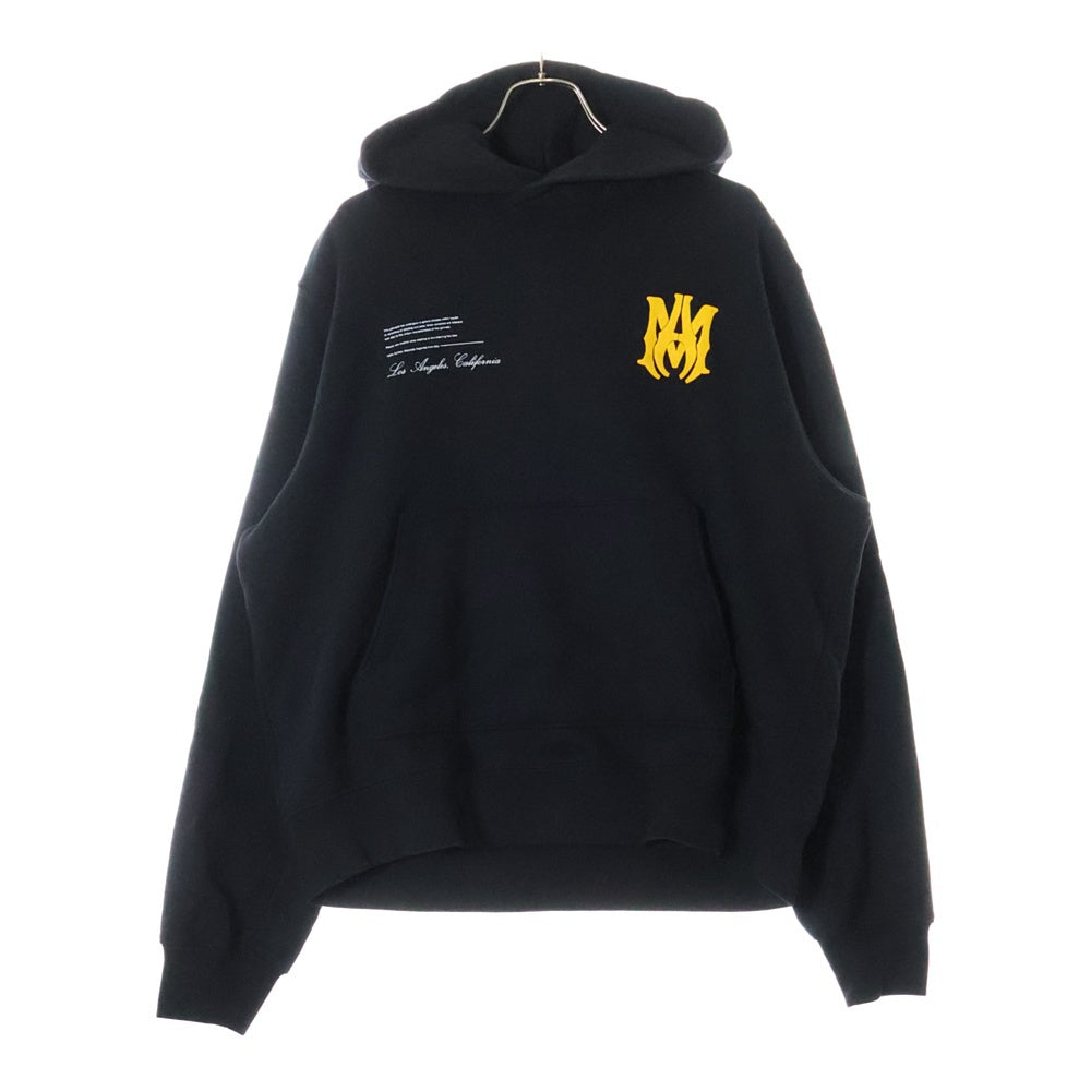 AMIRI(アミリ) ロゴプリント スウェット プルオーバーパーカー ブラック SR3GU0014SMRSTH0