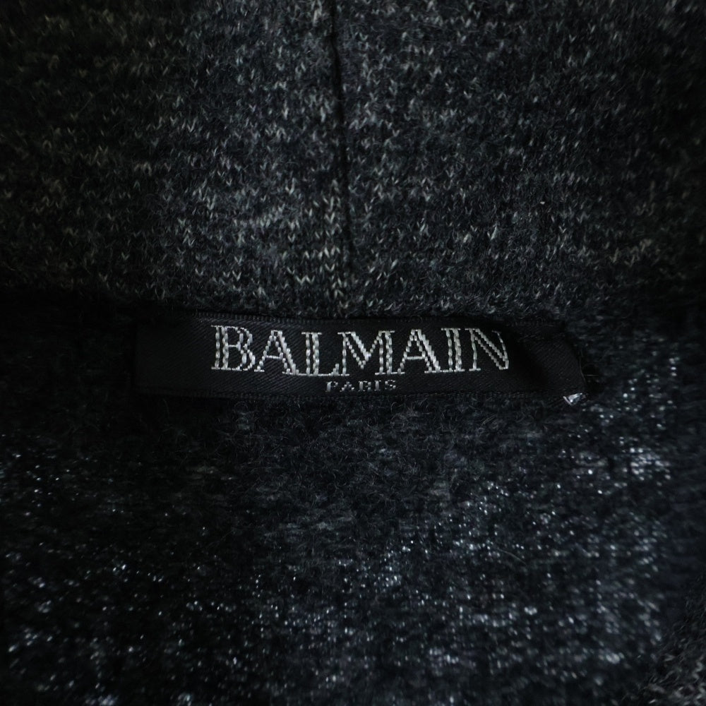 BALMAIN(バルマン) 17AW ウール プルオーバーパーカー グレー W7H6103J071