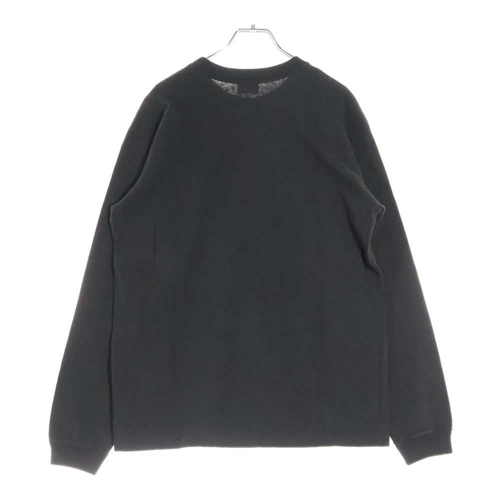 PHERROW'S(フェローズ) 24SS 偉人プリント クルーネック ロングスリーブ 長袖Tシャツカットソー ブラック 24S-PLT-H