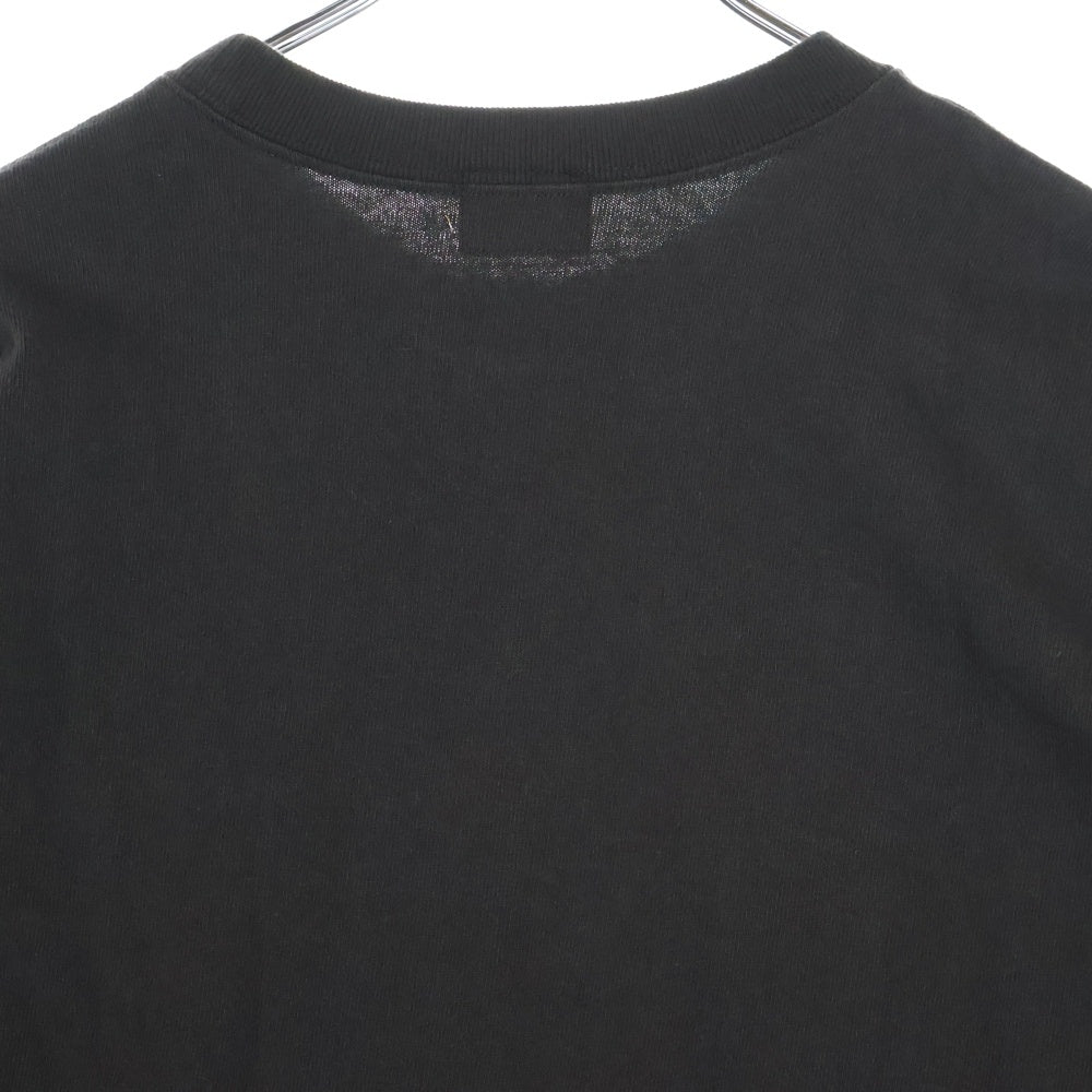 PHERROW'S(フェローズ) 24SS 偉人プリント クルーネック ロングスリーブ 長袖Tシャツカットソー ブラック 24S-PLT-H